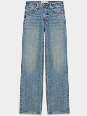 Aritzia Denim Forum Women’s Straight Leg Jeans in Washed Blue